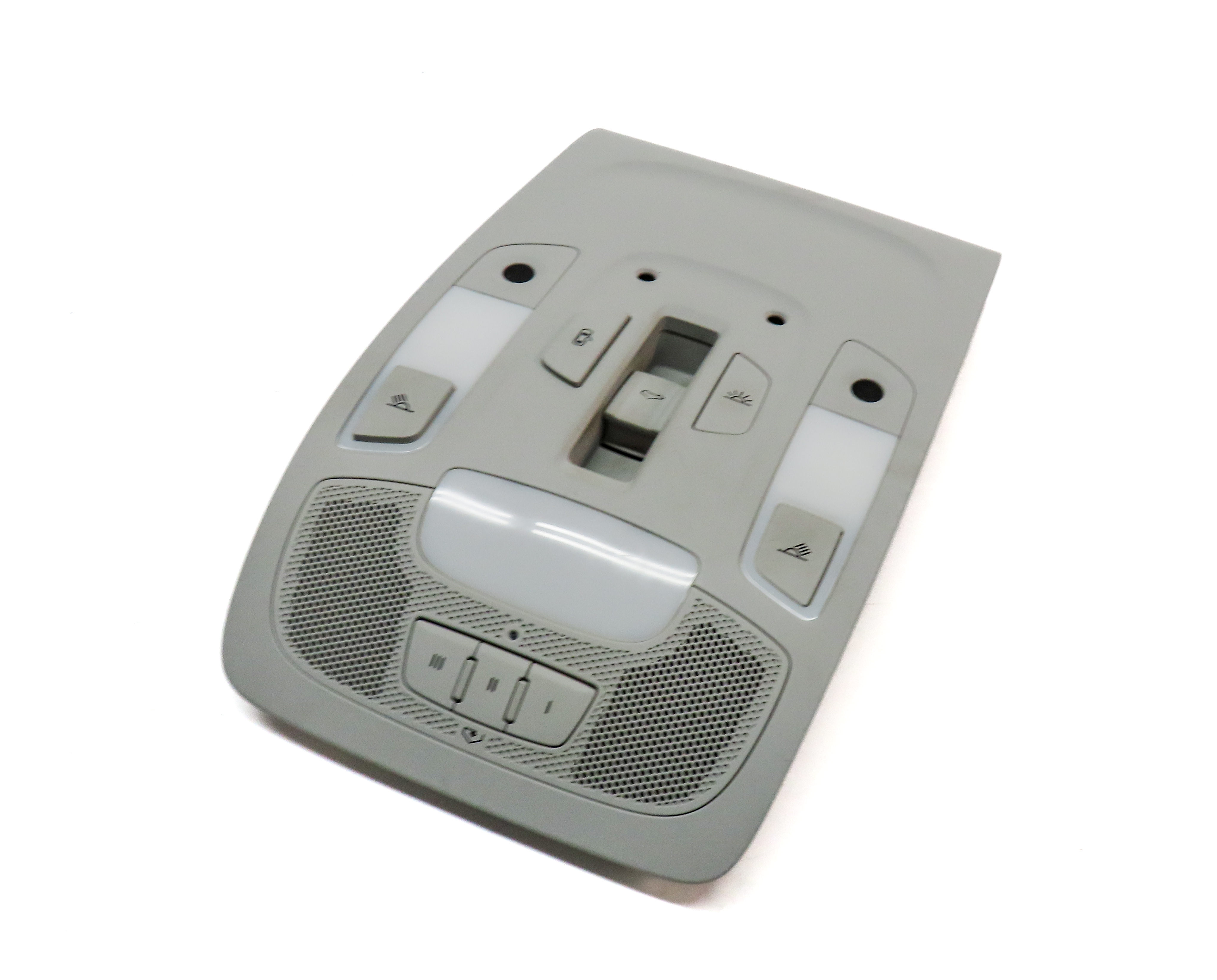 2013 AUDI A6 (C7) FRONT OVERHEAD INTERIOR DOME LIGHT LAMP w/ SWITCHES (Gray) — exact item pictured